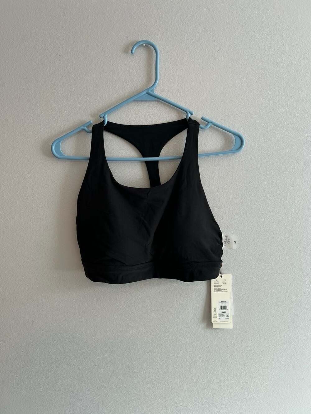 CALIA Racerback Bikini Top, Medium Support, Black - Women's M - New with Tags